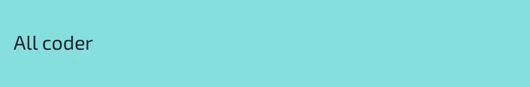  All coder